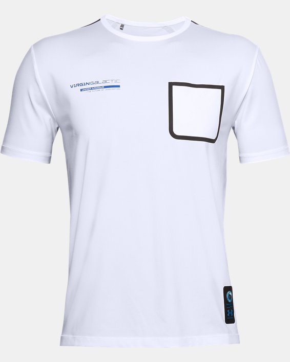 Men's UA + Virgin Galactic Pocket Short Sleeve, White, pdpMainDesktop image number 4